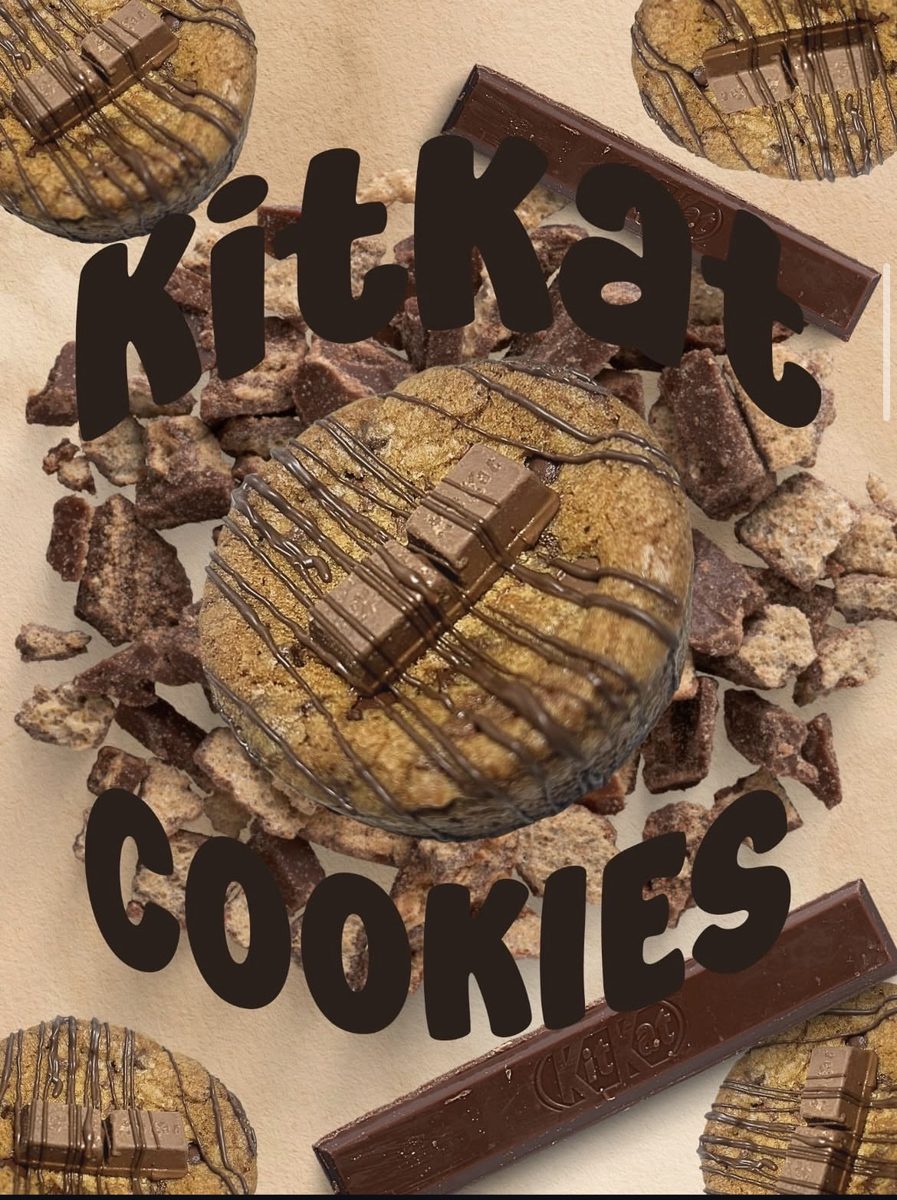 Brown butter KitKat cookie